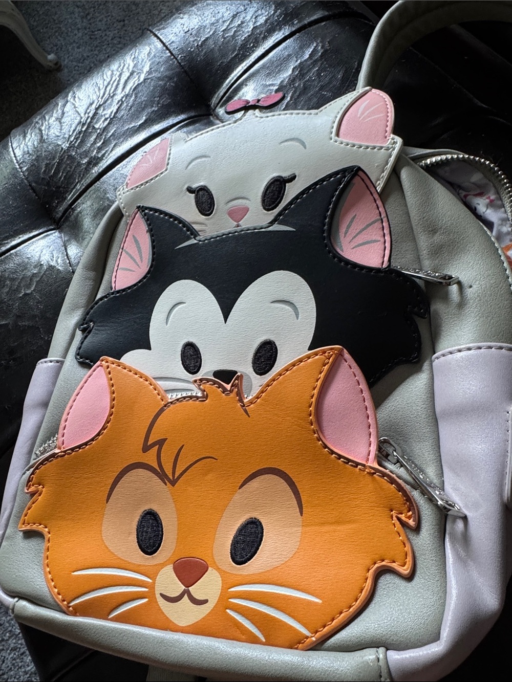 Loungefly Disney Parks Cats Marie Figaro Oliver Meow-gical Mini Backpack